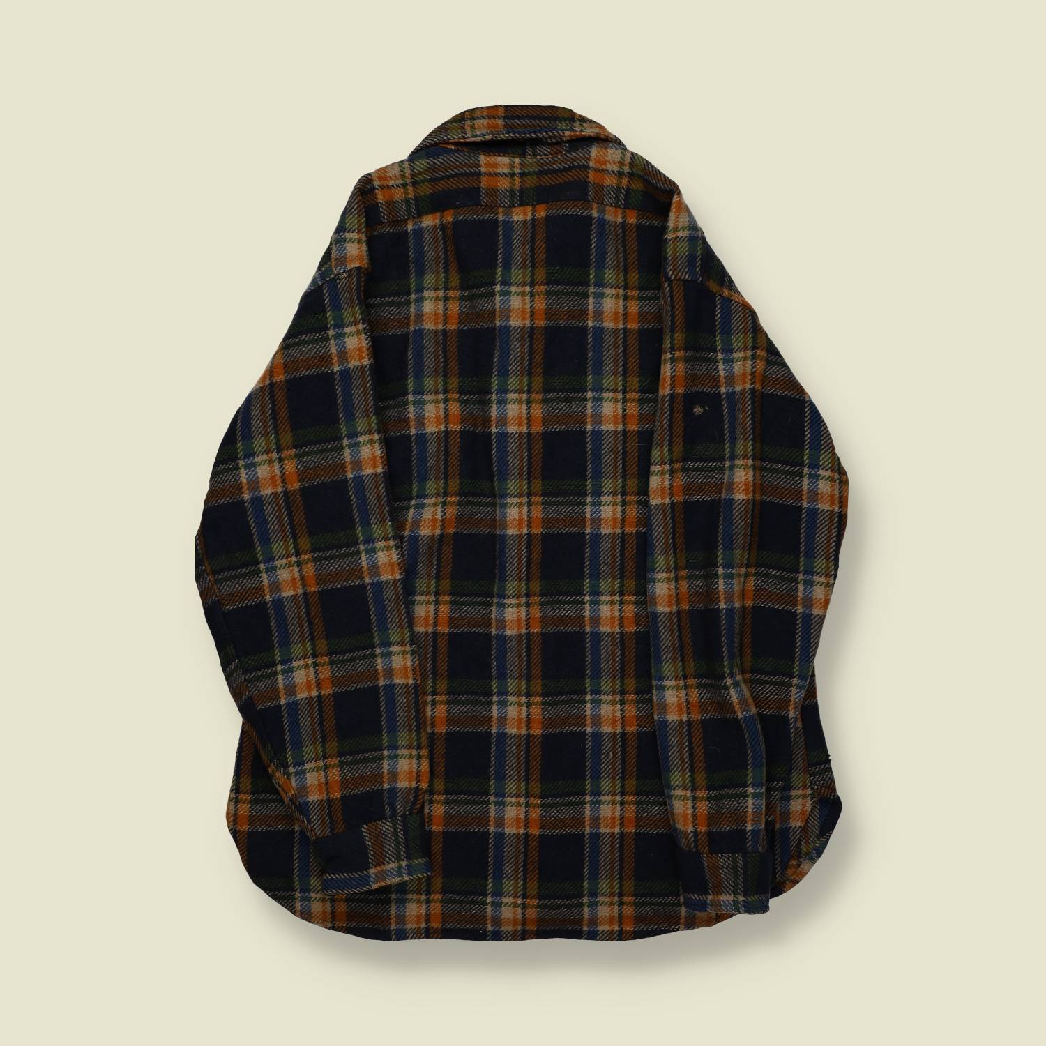 1970s | Pendleton | Heavyweight Wool Flannel Shirt | Plaid – L