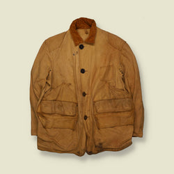 1950s | Unknown Brand | Heavy Canvas Hunting Jacket | Tan – L
