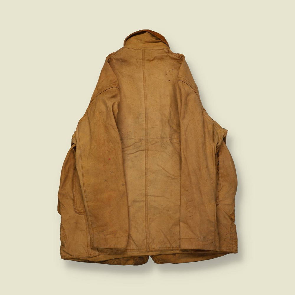 1950s | Unknown Brand | Heavy Canvas Hunting Jacket | Tan – L
