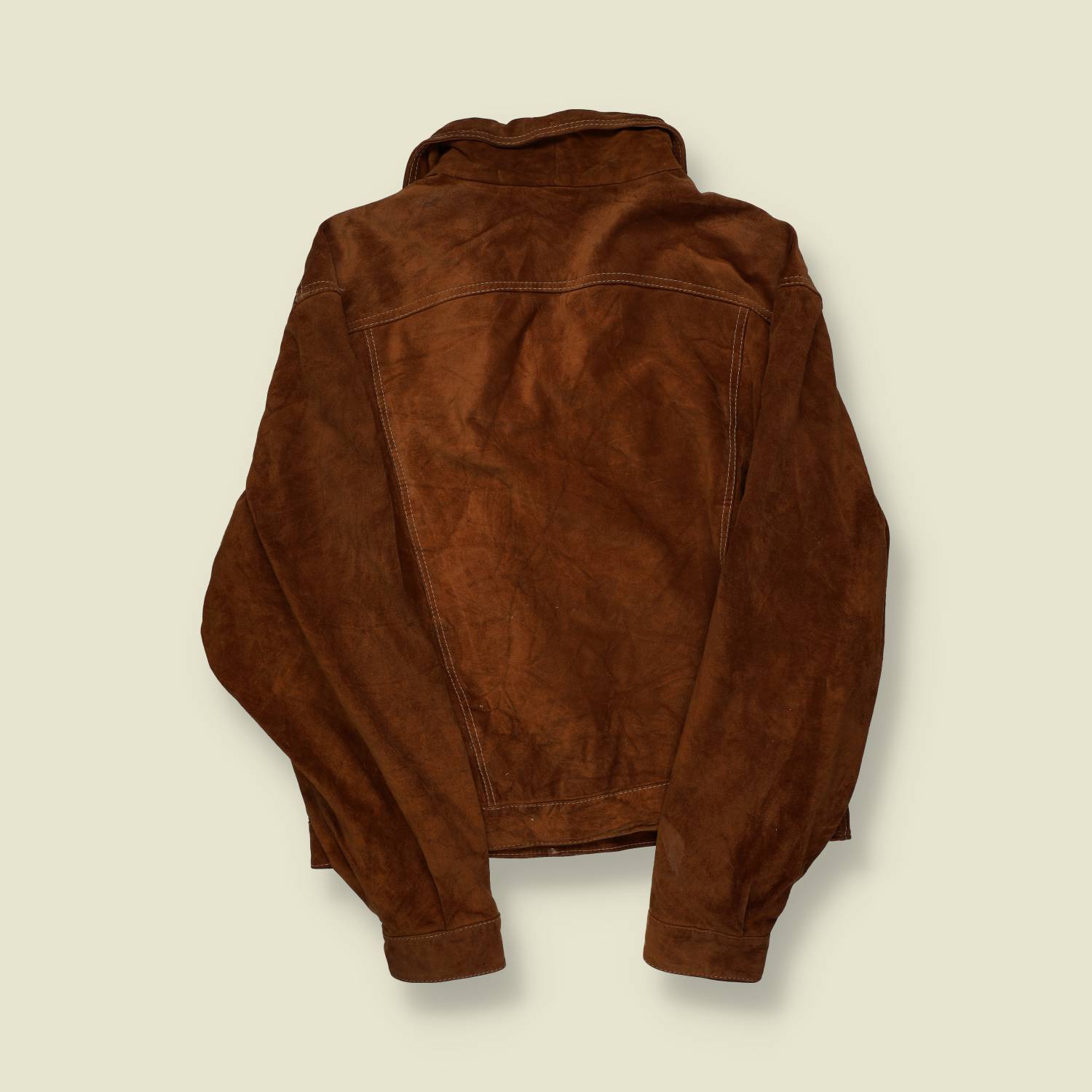 1980s | Underground | Suede Trucker Jacket | Brown – L