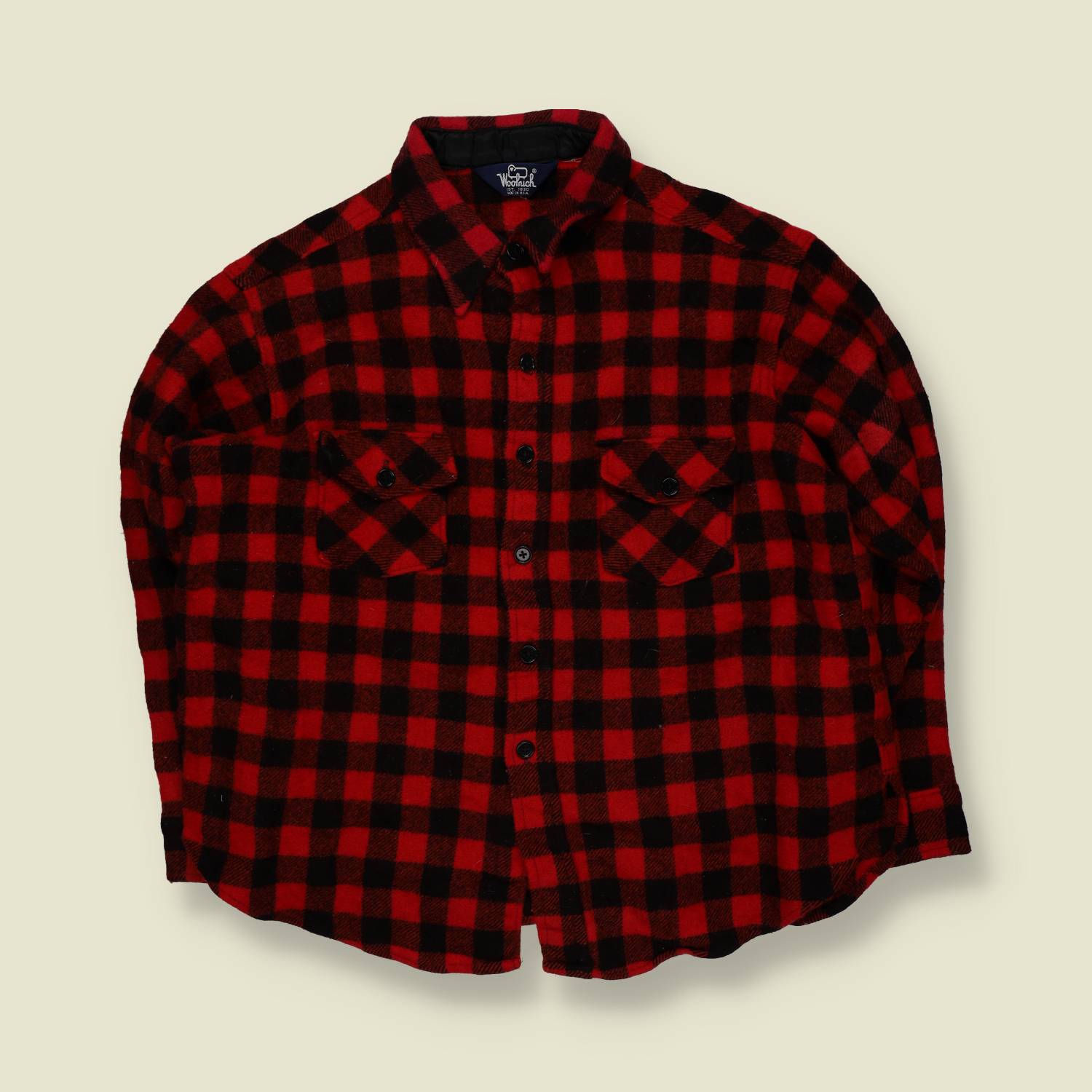 1970s | Woolrich | Wool Shirt | Red / Black Check – M