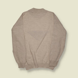 1990s | Armani Junior | Wool Knit Jumper | Oatmeal – M