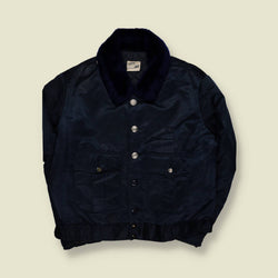 1970s | Tuffy Jac | Quilted Work Jacket | Black – XL