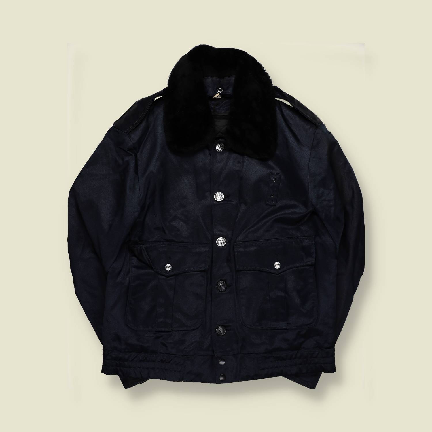 1970s | Unbranded | Police Style Jacket | Black – L