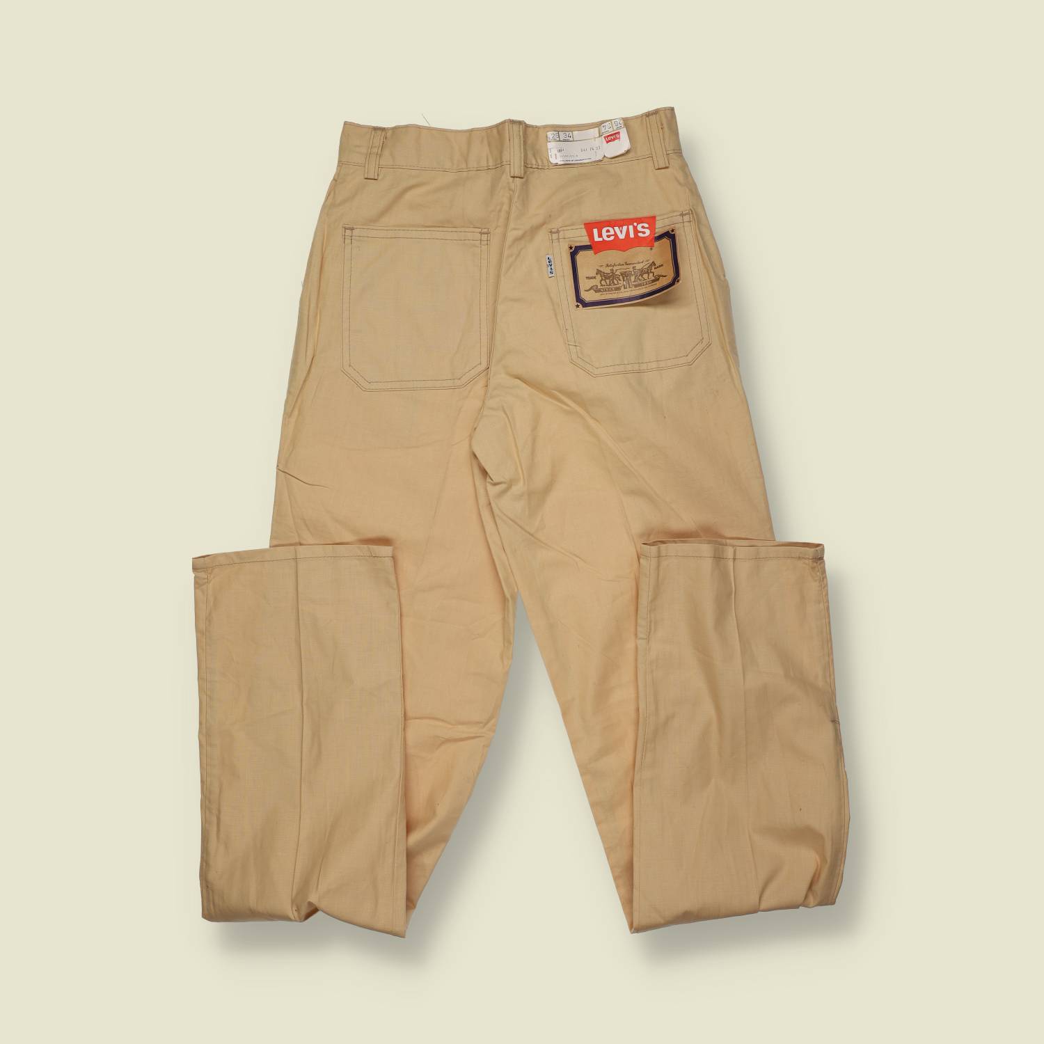 1970s | Levi’s | Deadstock | Lightweight Chino Trousers | Sand – w24