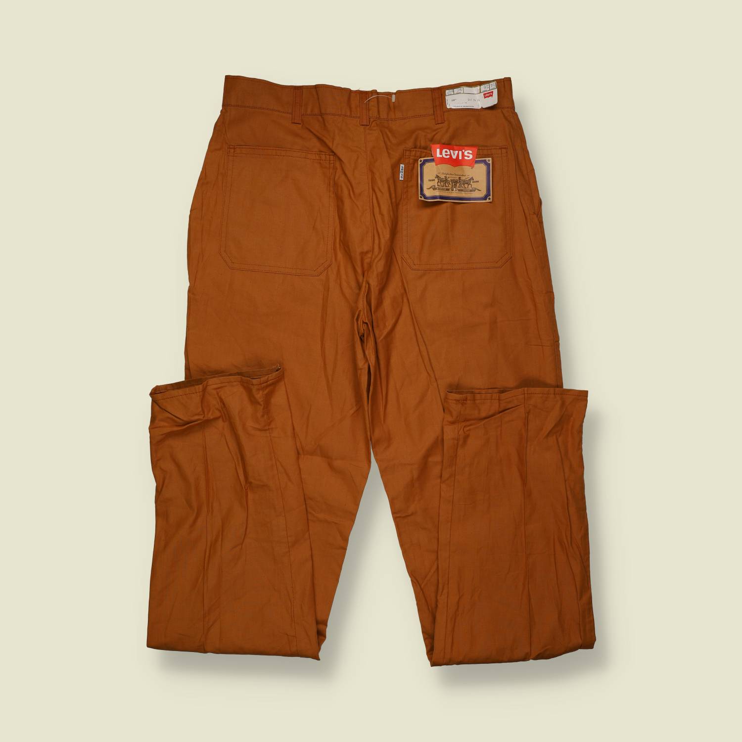 1970s | Levi’s | Deadstock | Lightweight Chino Trousers | Brown – w32