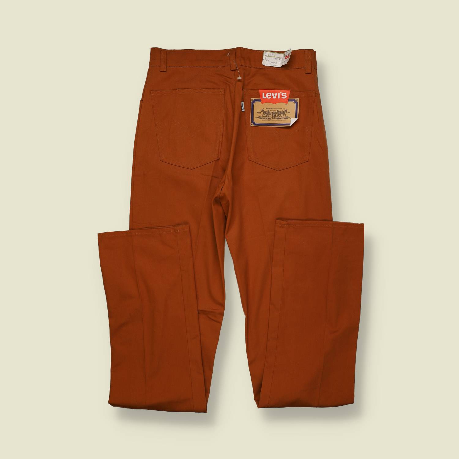 1970s | Levi’s | Deadstock | Lightweight Chino Trousers | Brown – w30