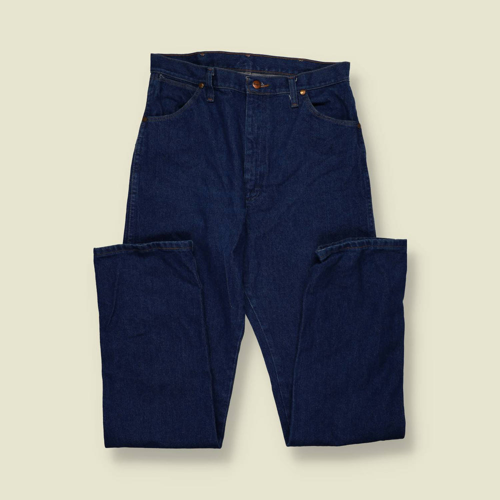 1980s / 1990s | Wrangler | 14MWZ Cowboy Jeans | Indigo Denim – w31