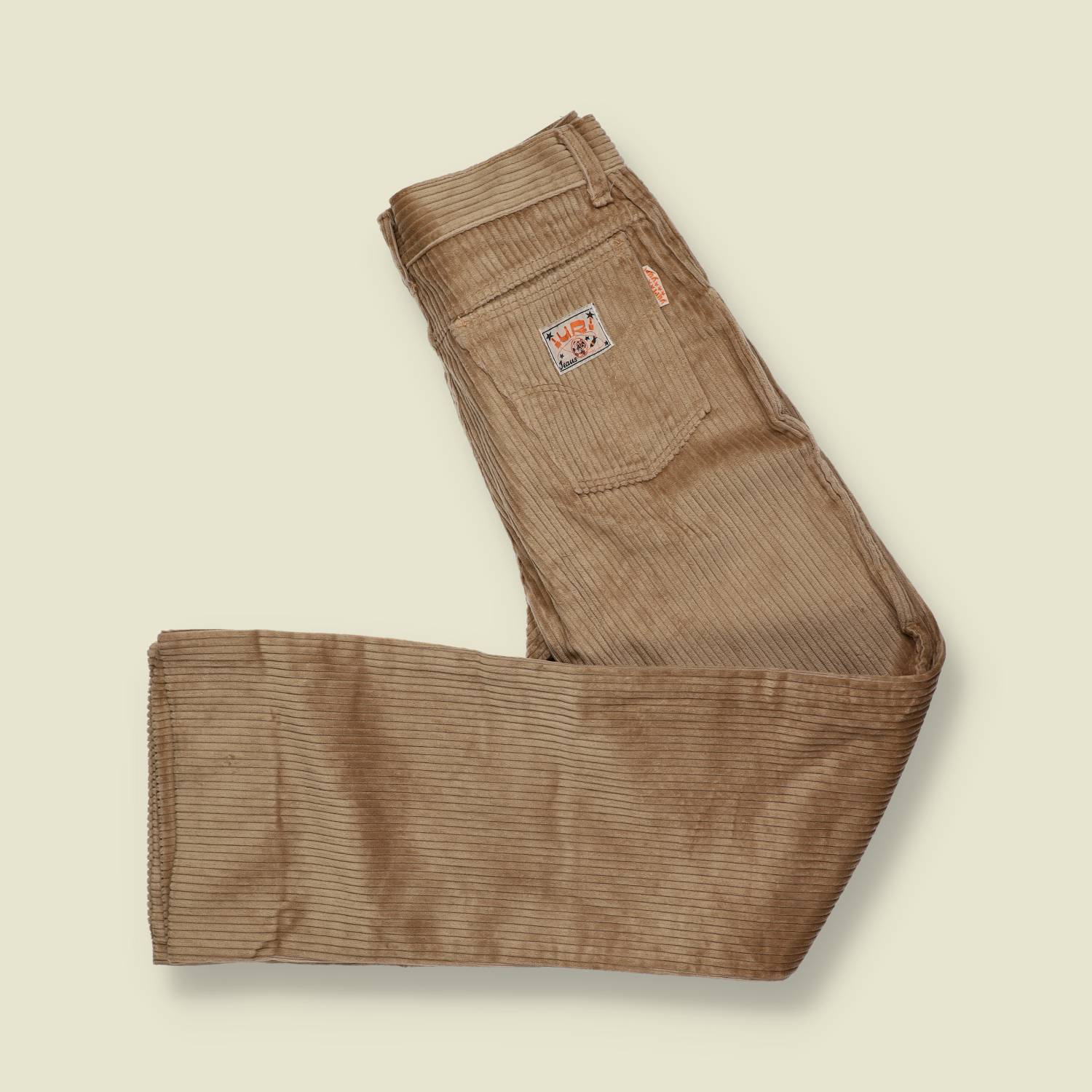 1970s | Corduroy Trousers | Wide-Wale | Tan / Fawn – w30