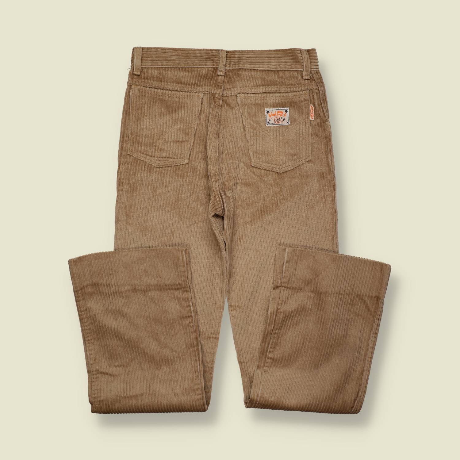 1970s | Corduroy Trousers | Wide-Wale | Tan / Fawn – w30