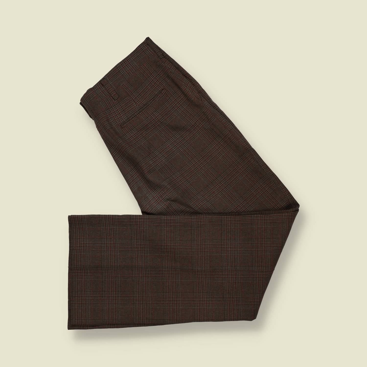 1970s | Check Trousers | Brown Plaid – w34