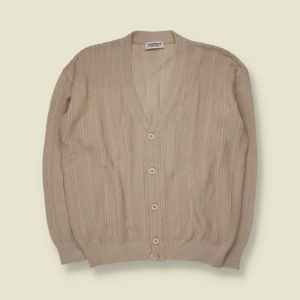 1980s | Tardini | Cardigan | Beige - XXL
