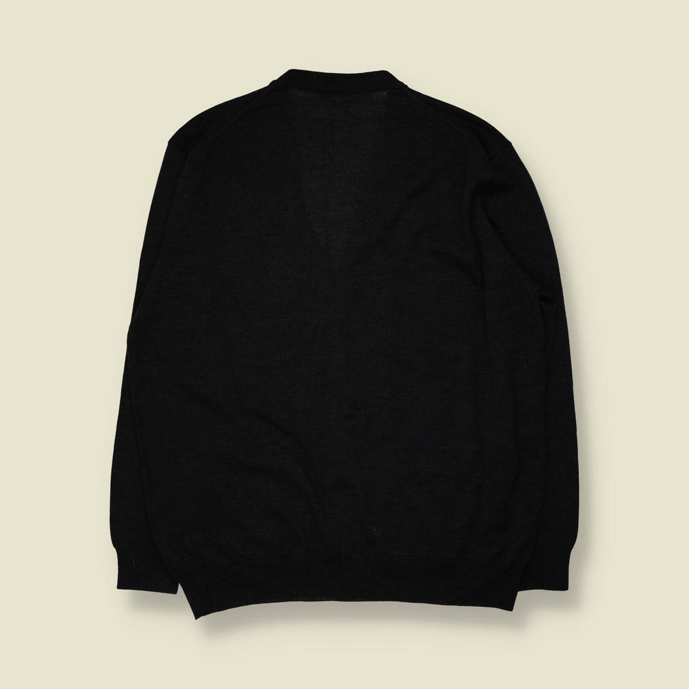 1980s | Prince of Argyle | Cardigan | Charcoal - XL