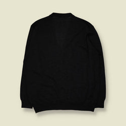 1980s | Prince of Argyle | Cardigan | Charcoal - XL