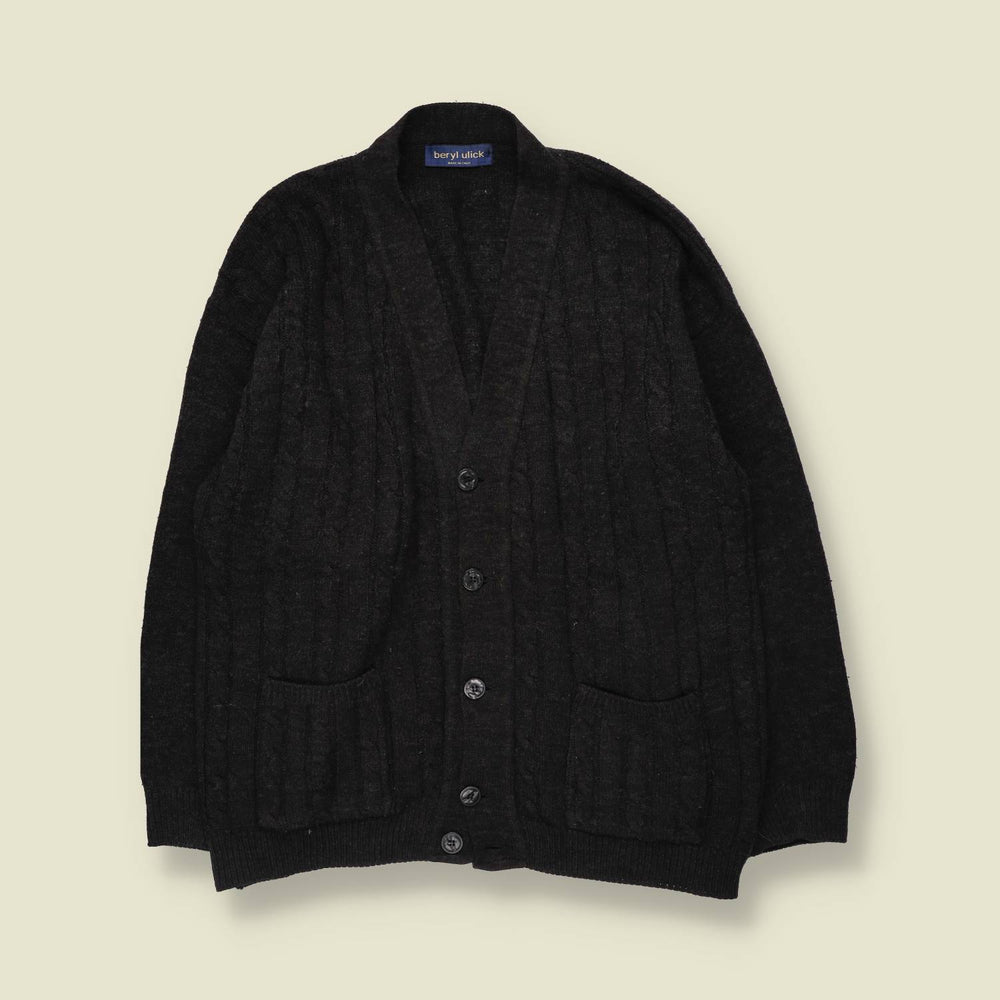 1980s | Beryl Ulick | Cardigan | Charcoal - M