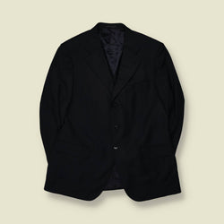 1990s | Three-Button Suit | Black - L