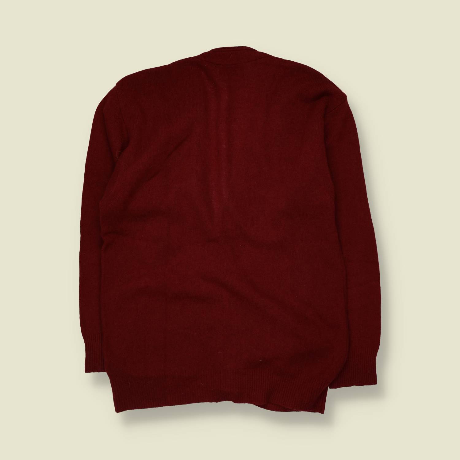1980s | Malagrida | Cardigan | Burgundy - XXL