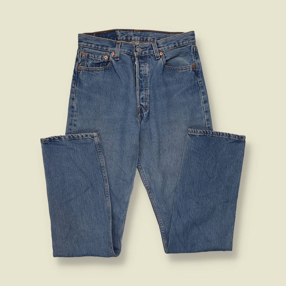 1990s | Levi's 501 | Made in USA | Blue Wash Jeans - w29