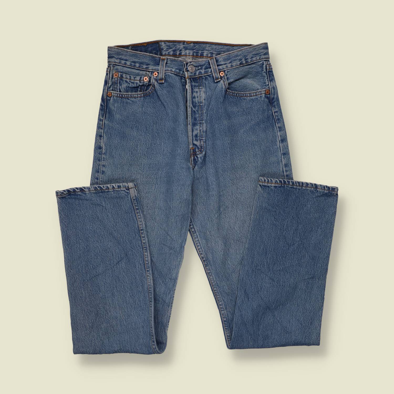 1990s | Levi's 501 | Made in USA | Blue Wash Jeans - w29