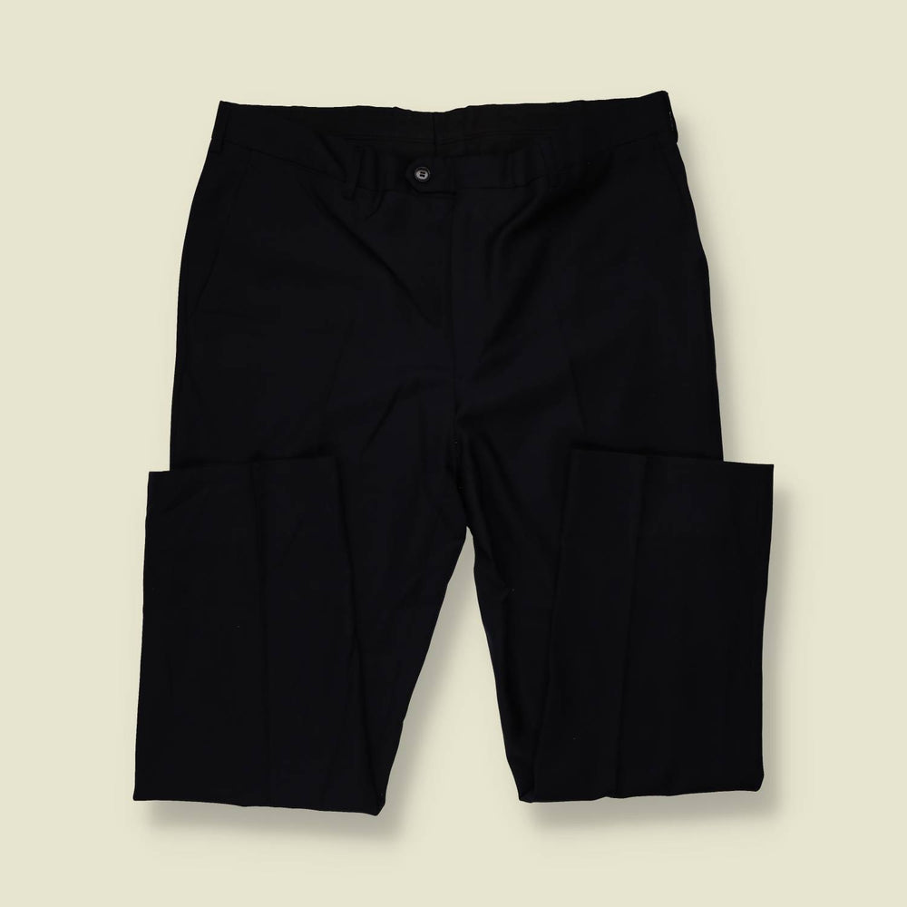 1990s | Three-Button Suit | Black - L