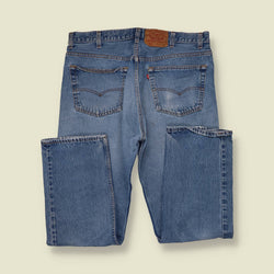 1990s | Levi's 501 | Made in USA | Blue Wash Jeans - w38