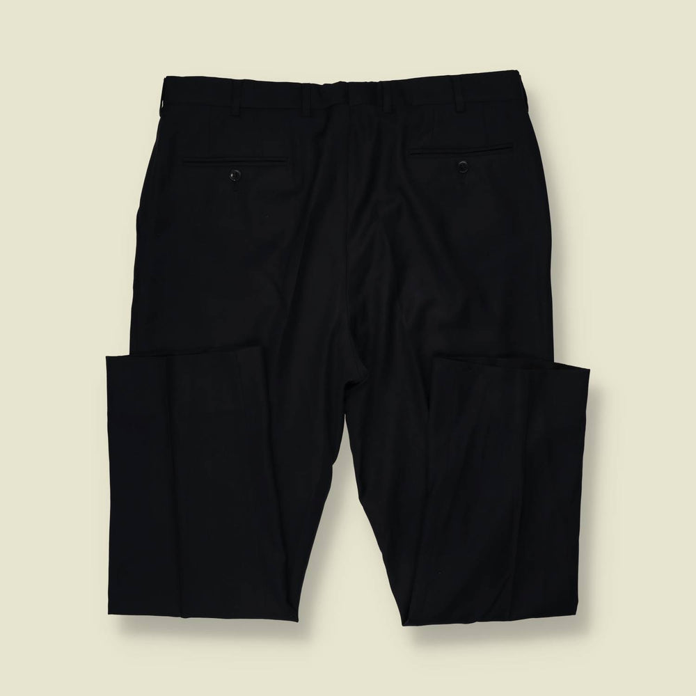 1990s | Three-Button Suit | Black - L