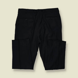 1990s | Three-Button Suit | Black - L