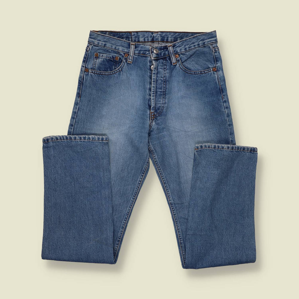 1990s | Levi's 501 | Made in USA | Blue Wash Jeans - w30
