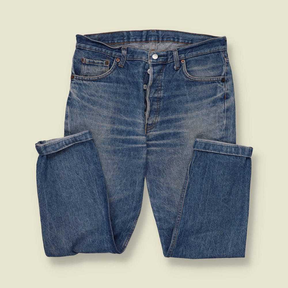 1990s | Levi's 501 | Made in USA | Blue Wash Jeans - 34/34