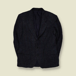 1980s | Harris Tweed | Blazer | Navy Multicolour Check - M