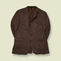 1980s | Harris Tweed | Blazer | Brown Multicolour Check - L
