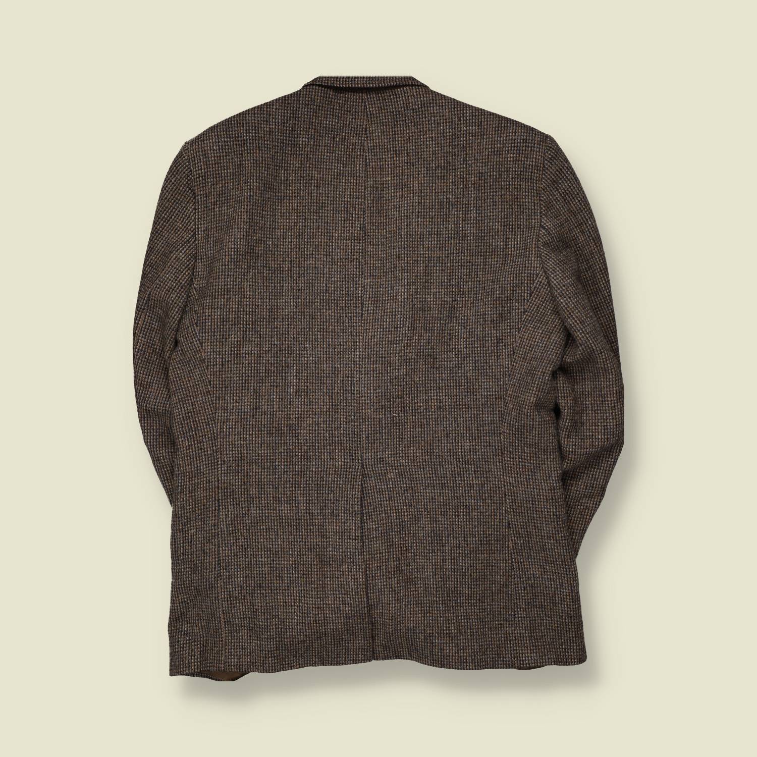 1980s | Harris Tweed | Blazer | Brown Grey Check - L