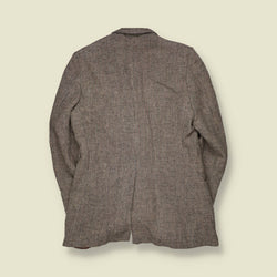 1980s | Harris Tweed | Blazer | Beige Grey Check - S