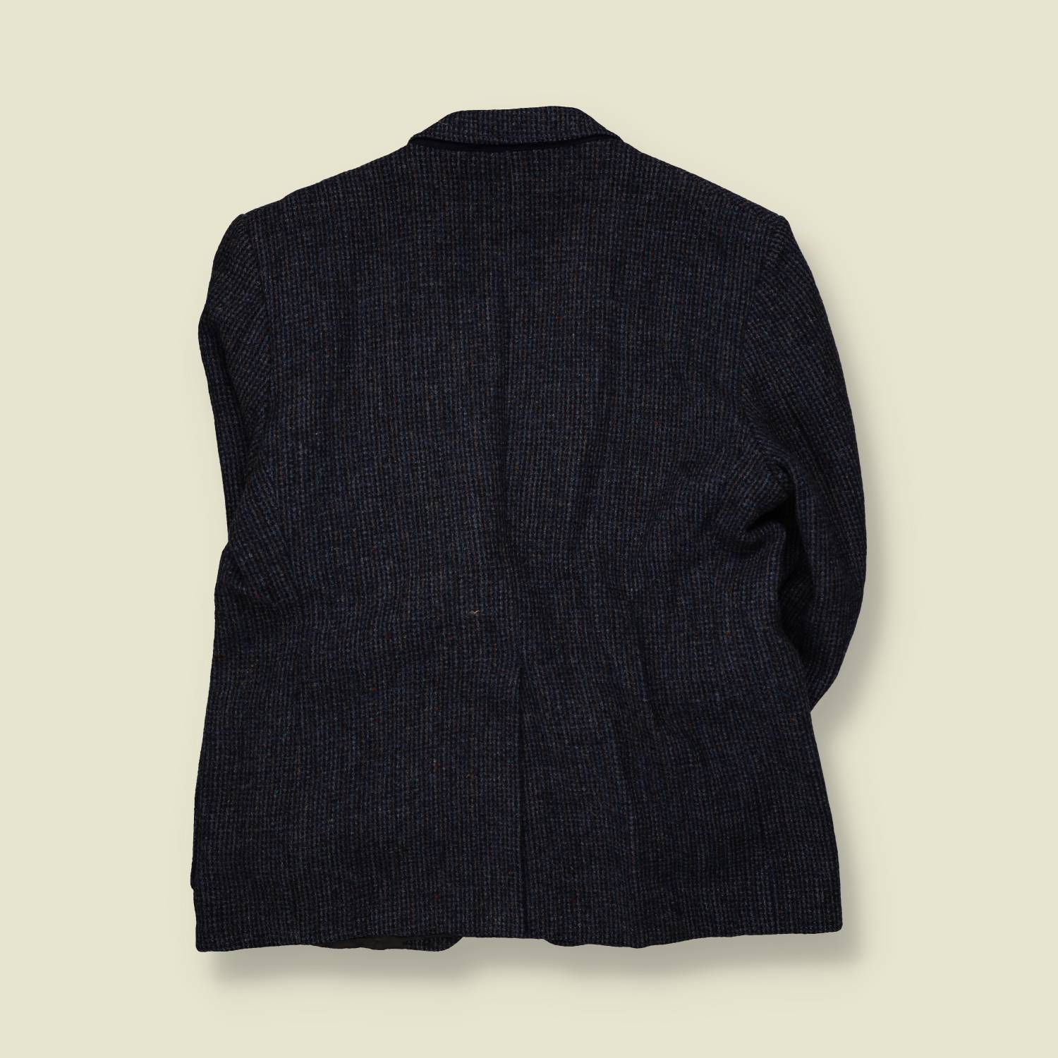 1980s | Harris Tweed | Blazer | Navy Multicolour Check - L