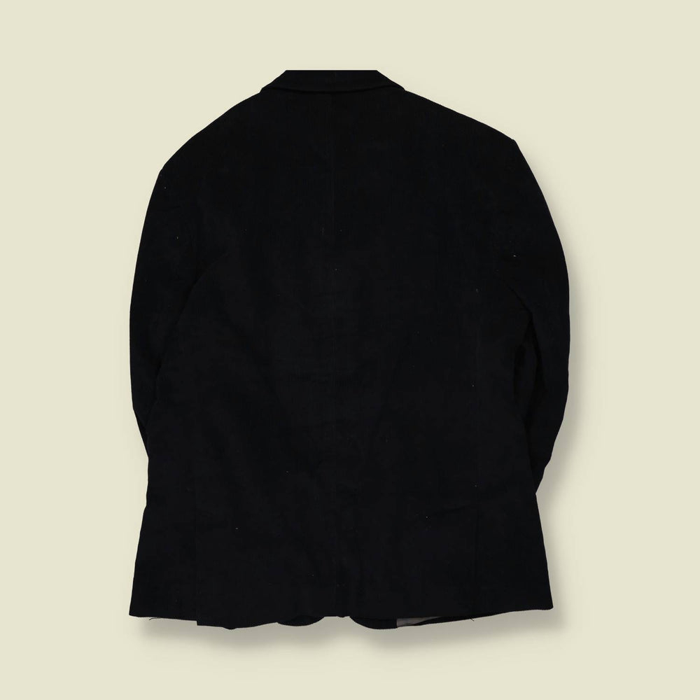 1990s | Angelo Litrico | Corduroy Blazer | Black - XL