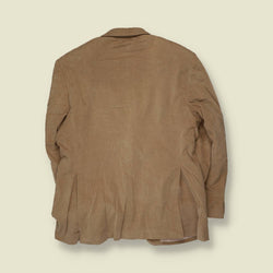 1990s | Fine Cord Blazer | Beige - M