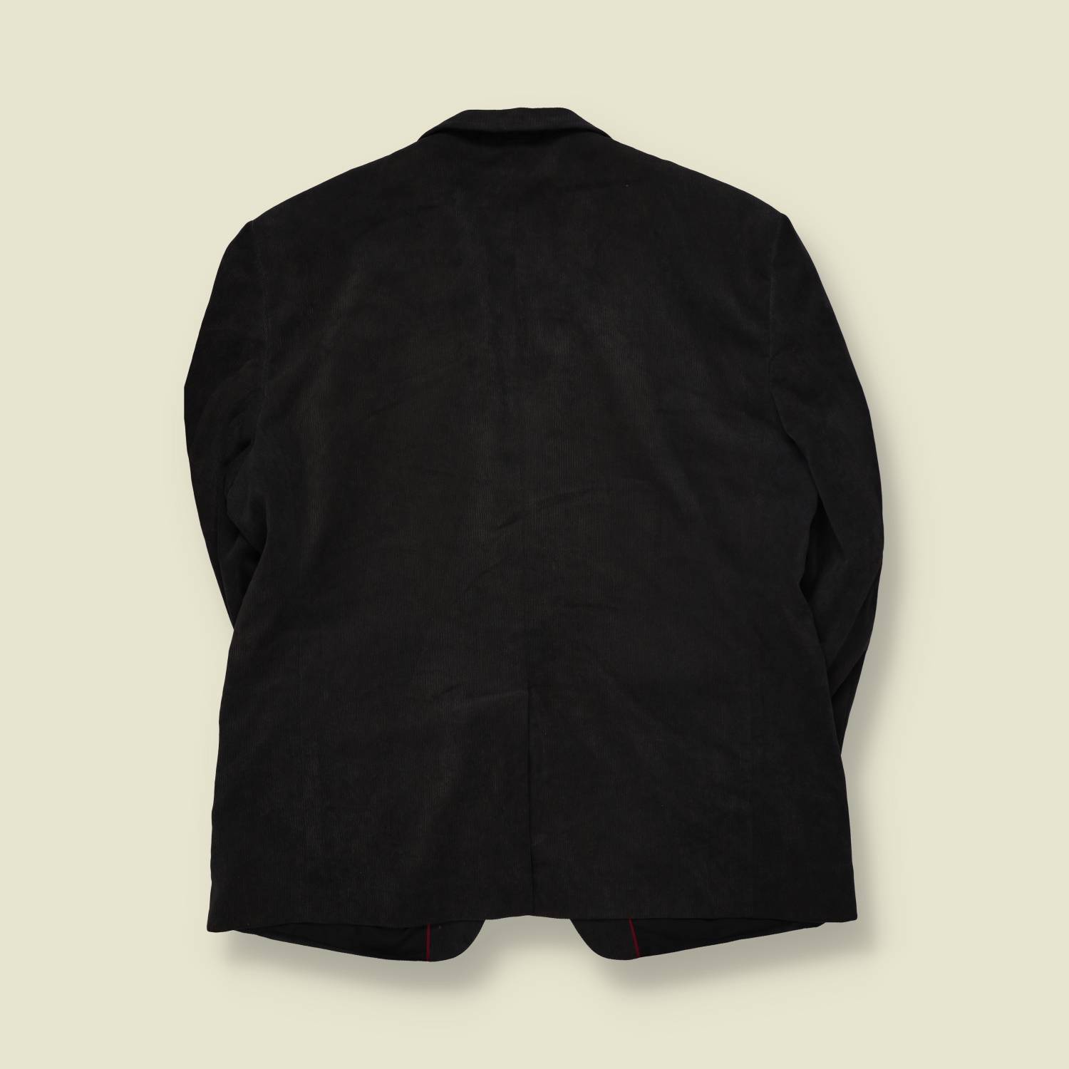 1990s | STNS | Corduroy Blazer | Light Black - XL