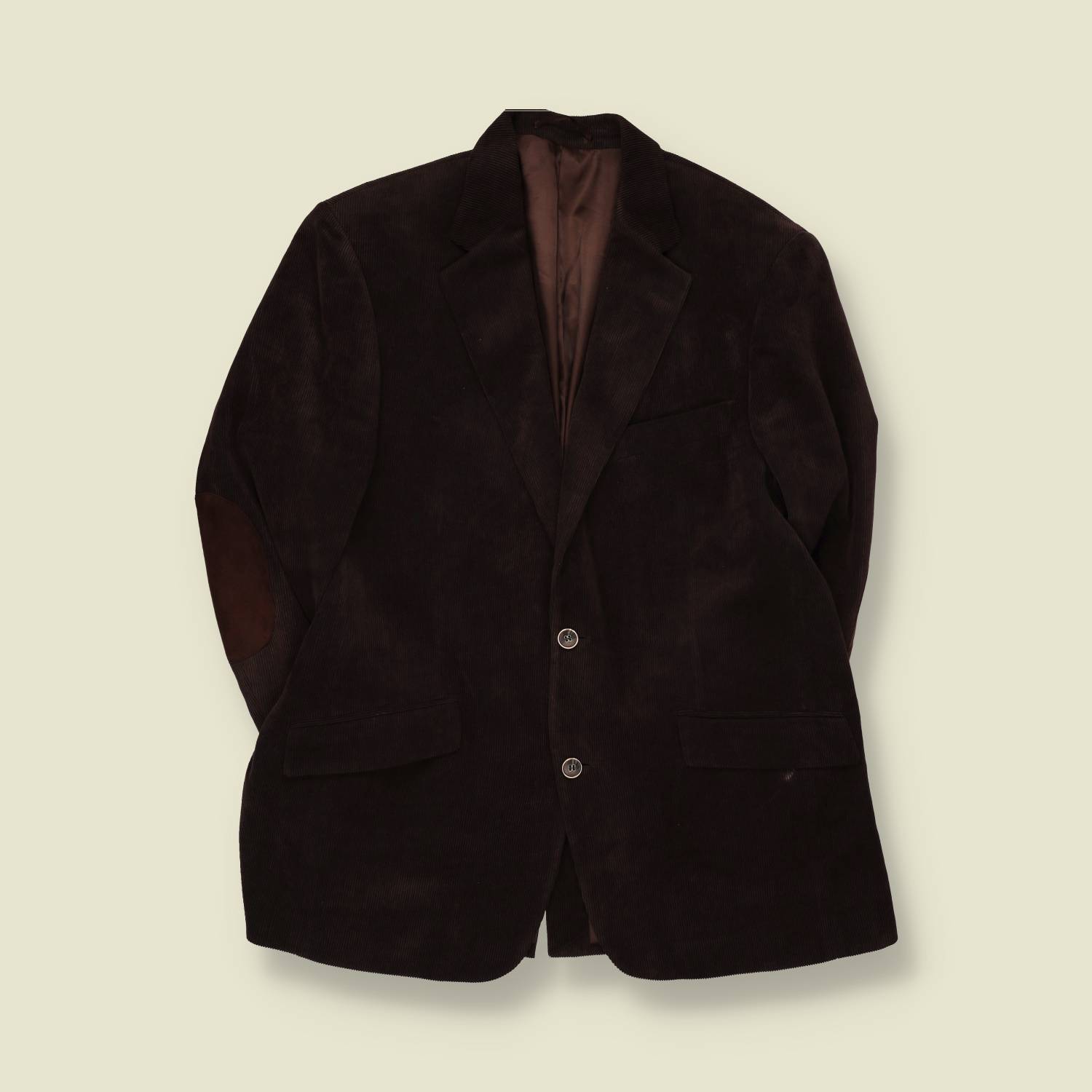 1990s | Corduroy Blazer | Dark Brown - XXL