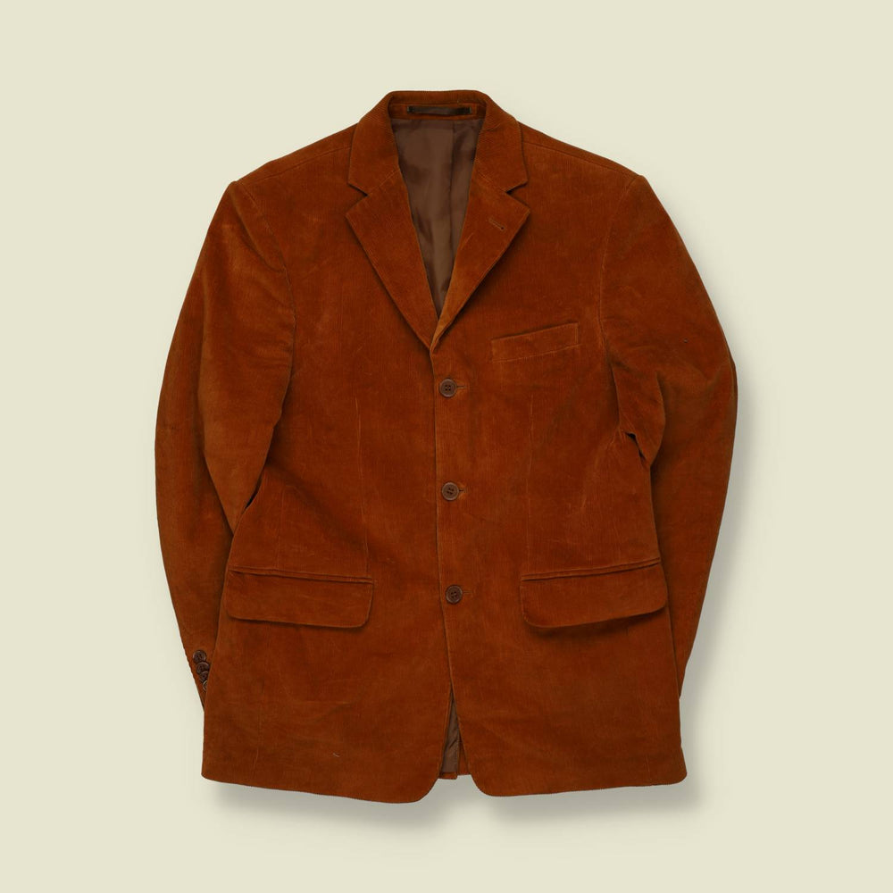 1990s | Angelo Litrico | Corduroy Blazer | Rust - M