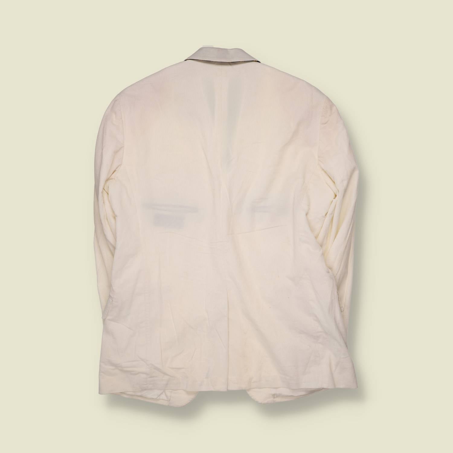 2000s | Tommy Hilfiger | Corduroy Blazer | White - M