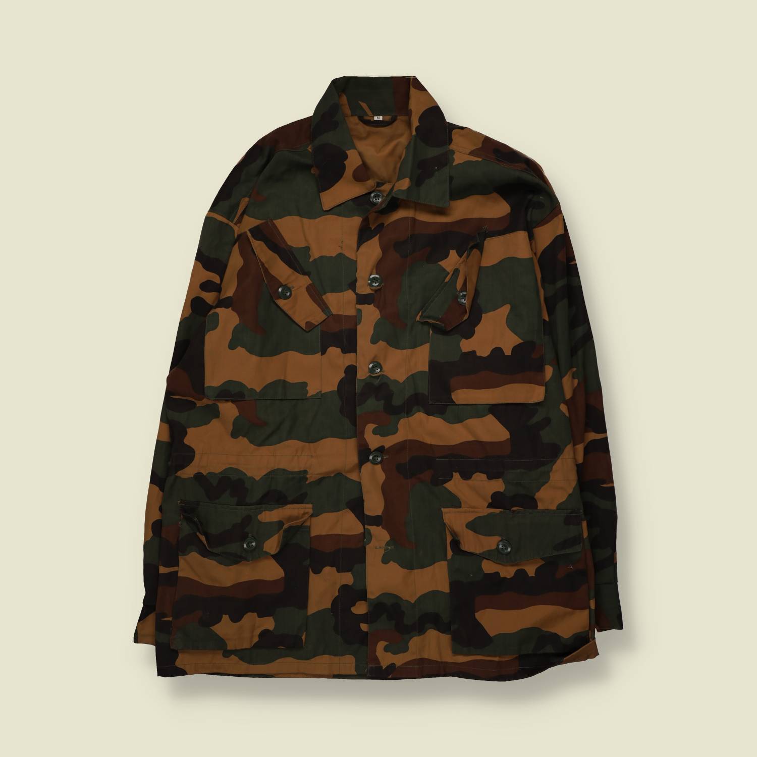2000s | Woodland Camo Shirt Jacket - XXL