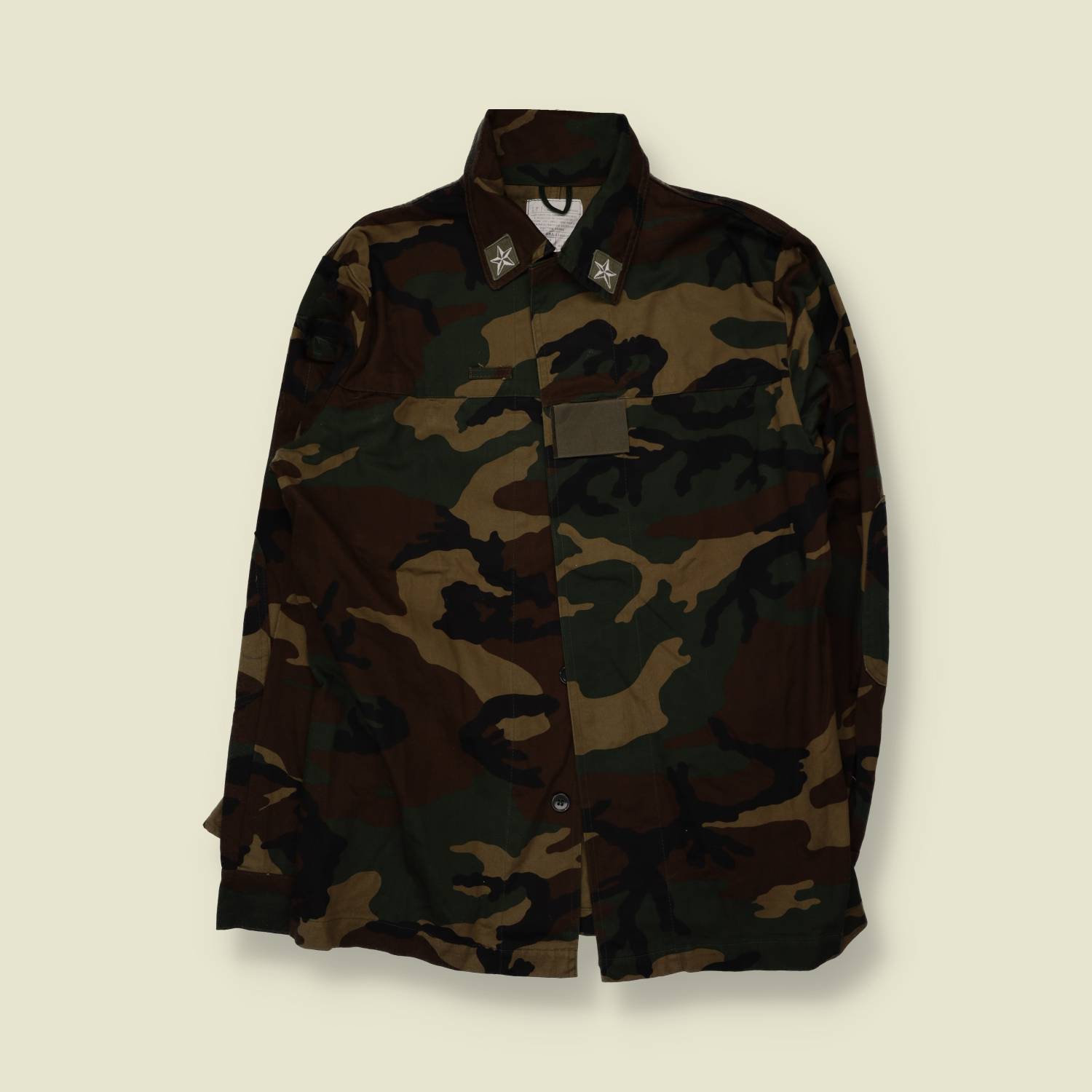 1993 | Italian Army | Woodland Camo Field Shirt - L