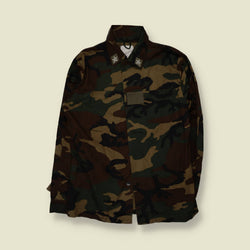 1993 | Italian Army | Woodland Camo Field Shirt - L