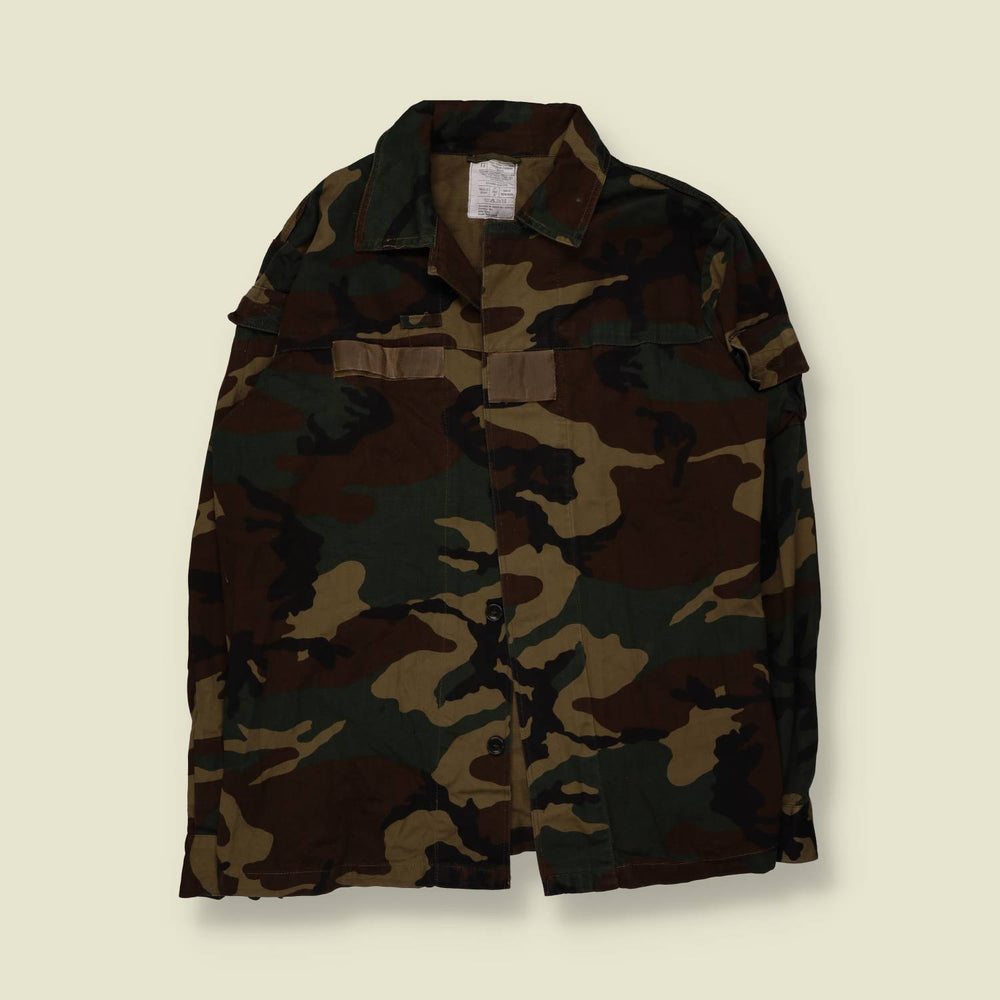 1994 | Italian Army | Woodland Camo BDU Shirt Jacket - M