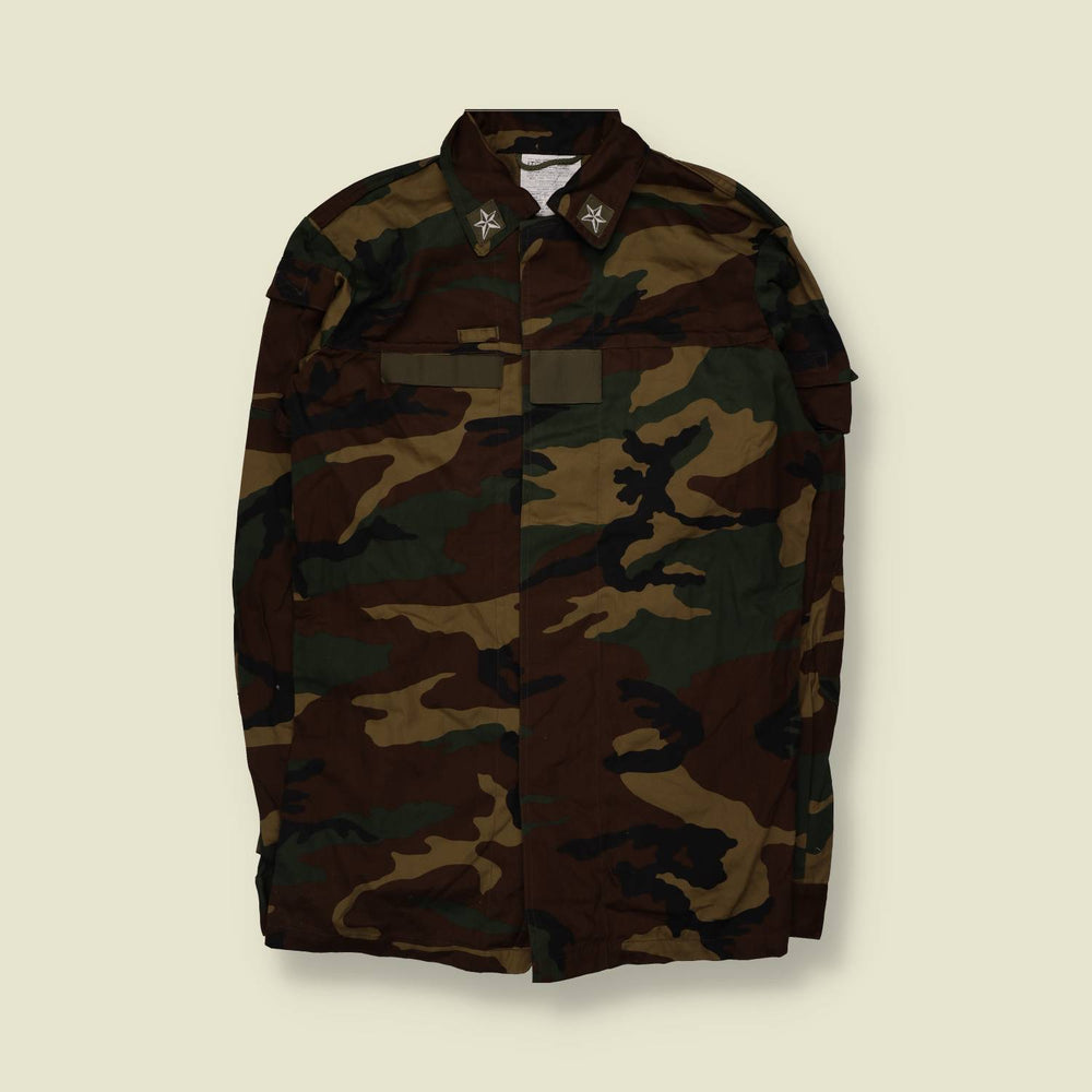 1995 | Italian Army | Woodland Camo Shirt Jacket - M