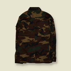 1995 | Italian Army | Woodland Camo Shirt Jacket - M