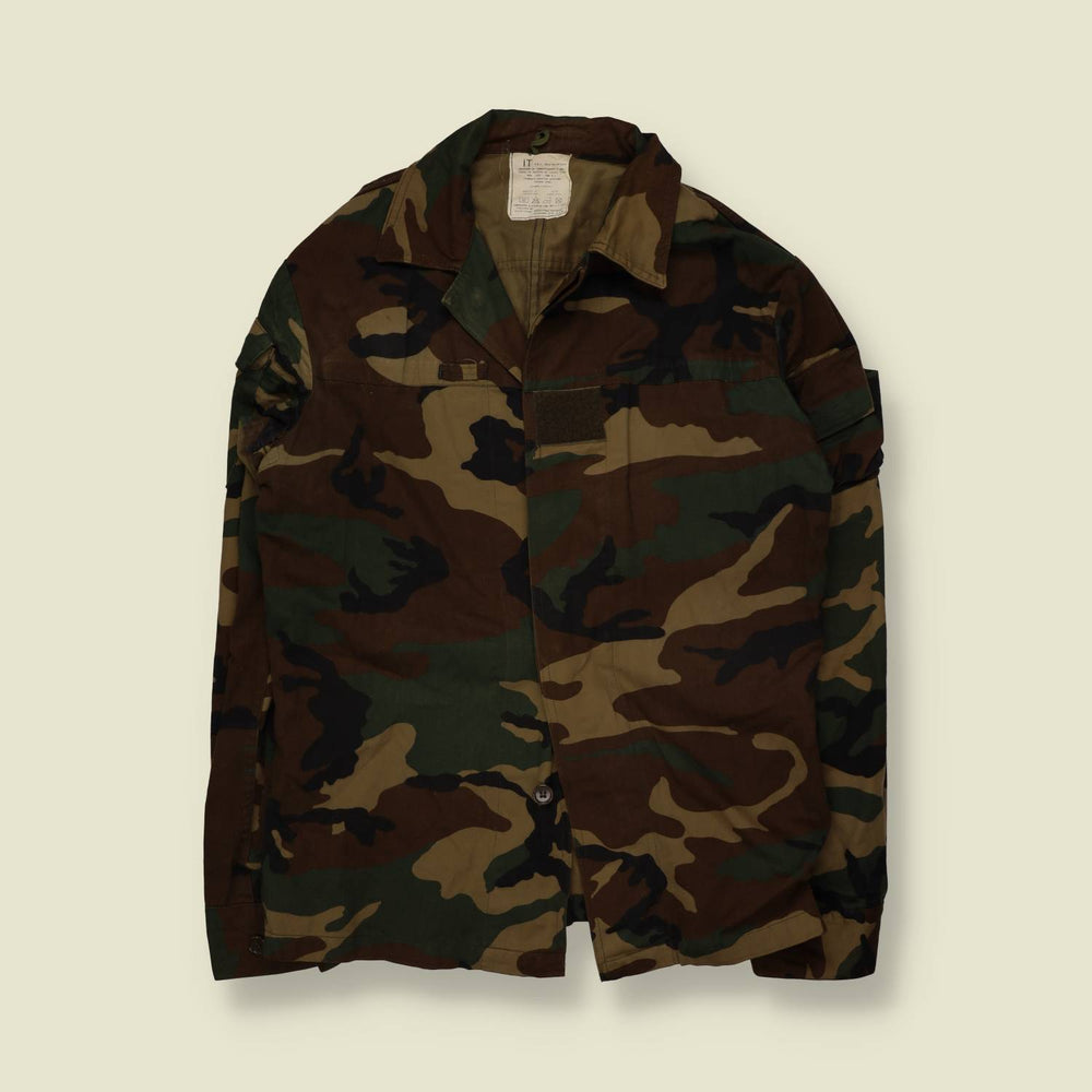 1993 | Italian Army | Woodland Camo Shirt Jacket - S