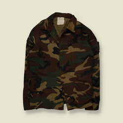 1993 | Italian Army | Woodland Camo Shirt Jacket - S