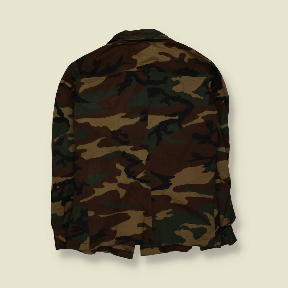 1993 | Italian Army | Woodland Camo Shirt Jacket - S