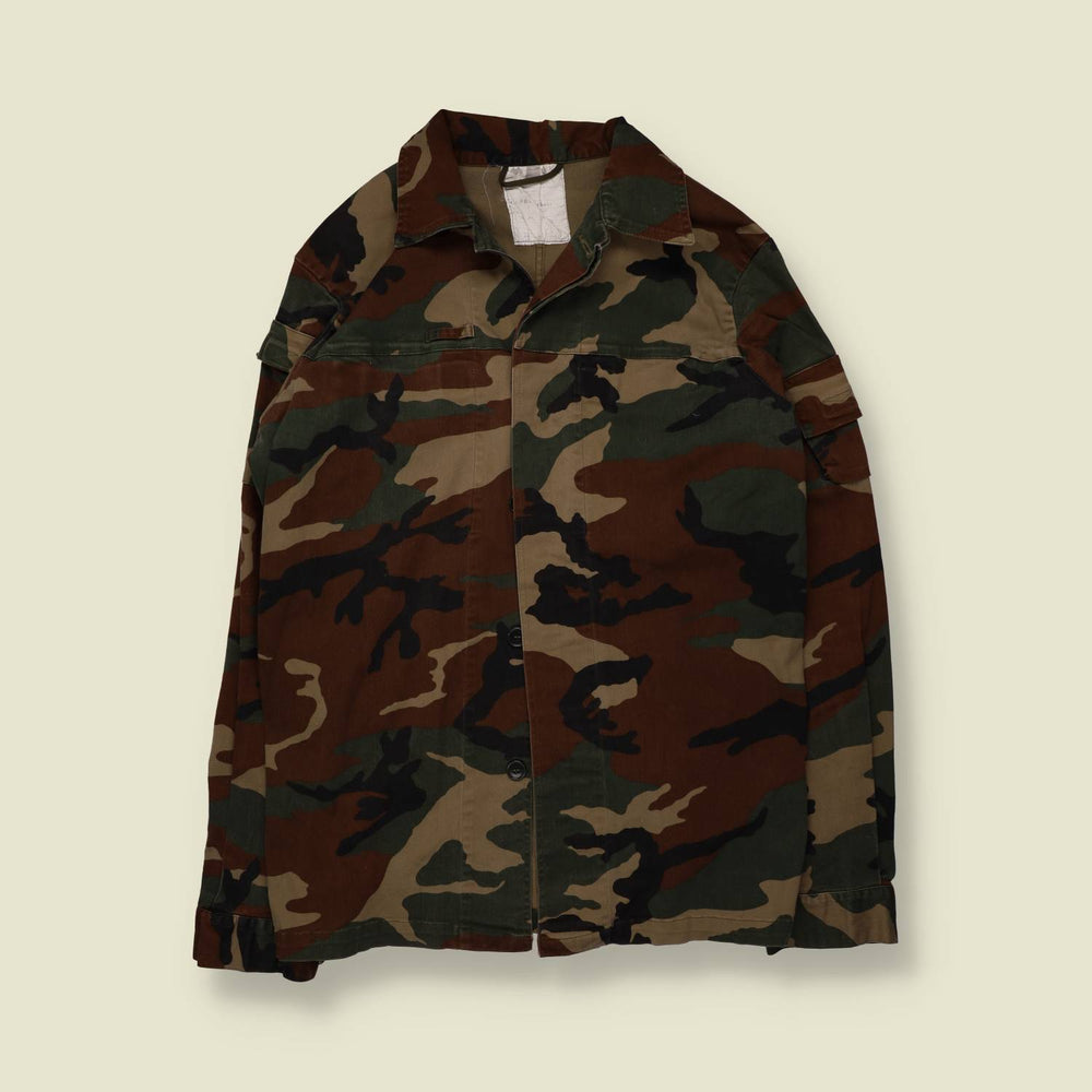 2001 | Italian Army | Woodland Camo Shirt Jacket - S